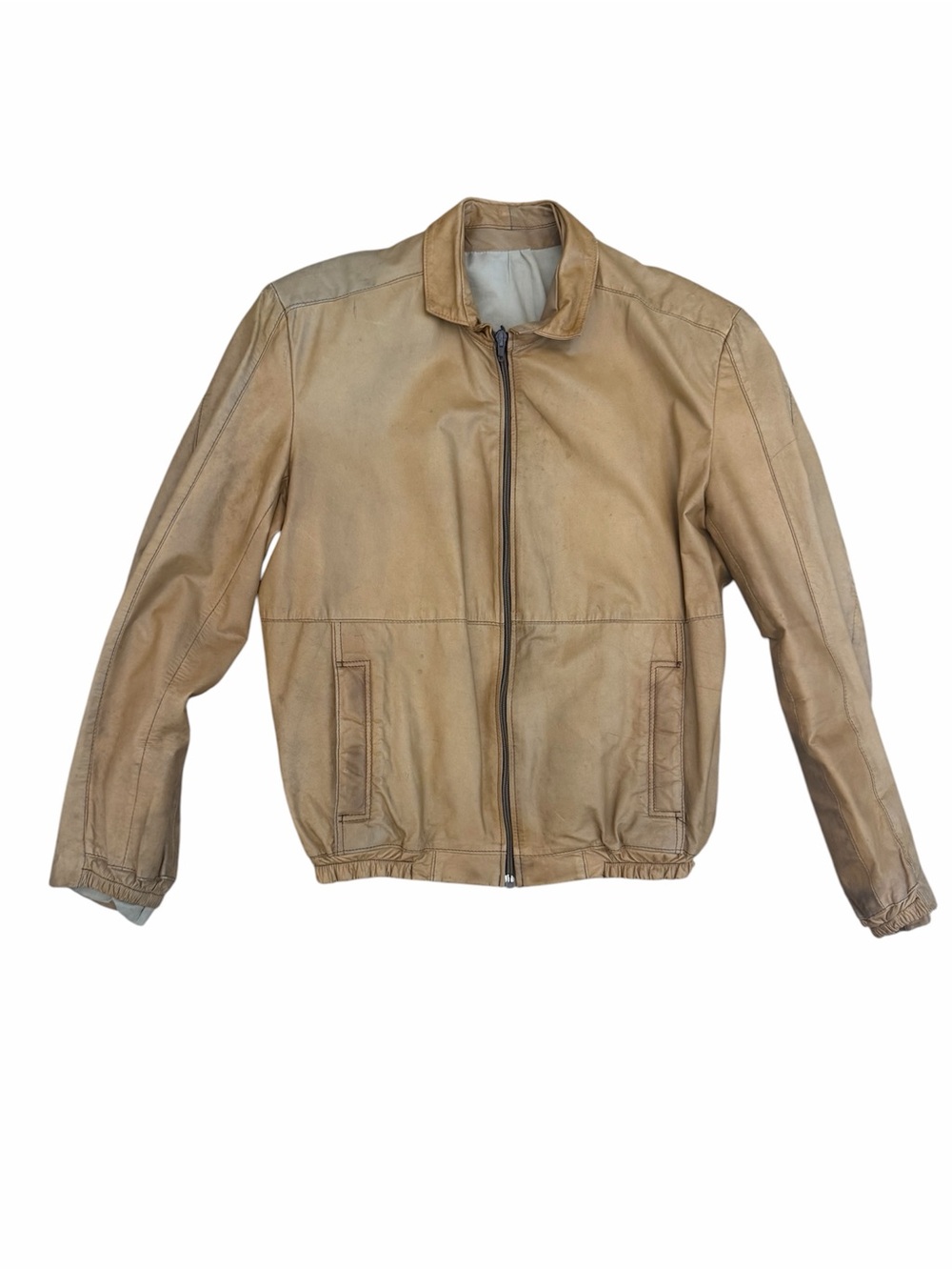 SO fly vintage shoulder padded leather jacket - so 80s
